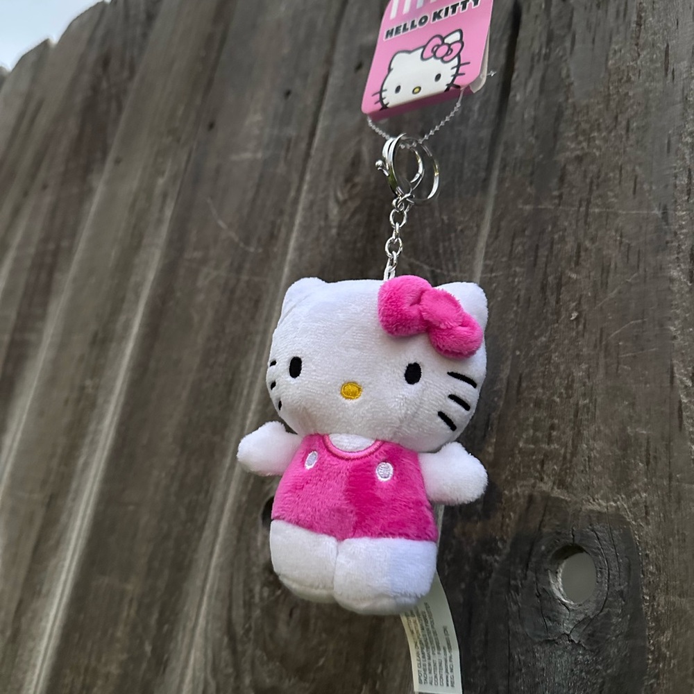 Hello Kitty Pink Plush Keychain